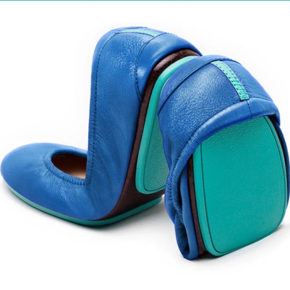 Tieks Cobalt Blue Leather Flats - Picture 7 of 7